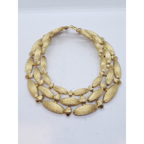 Vintage Givenchy Choker 1980s Chunky Textured RARE HTF Necklace - Picture 11 of 12